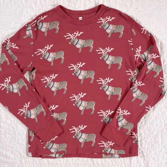 TEA COLLECTION Swedish Reindeer Adult Unisex Christmas Pajama Set Men Women M - Picture 2 of 8